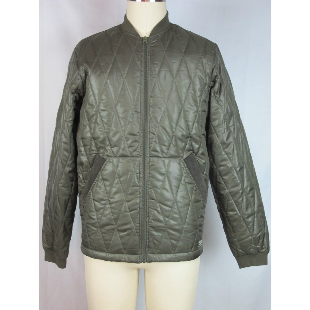 Diesel vintage style Jacket Green quilted japalm jacket, Green, size L